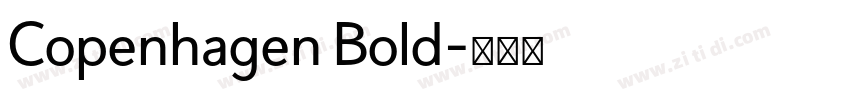 Copenhagen Bold字体转换